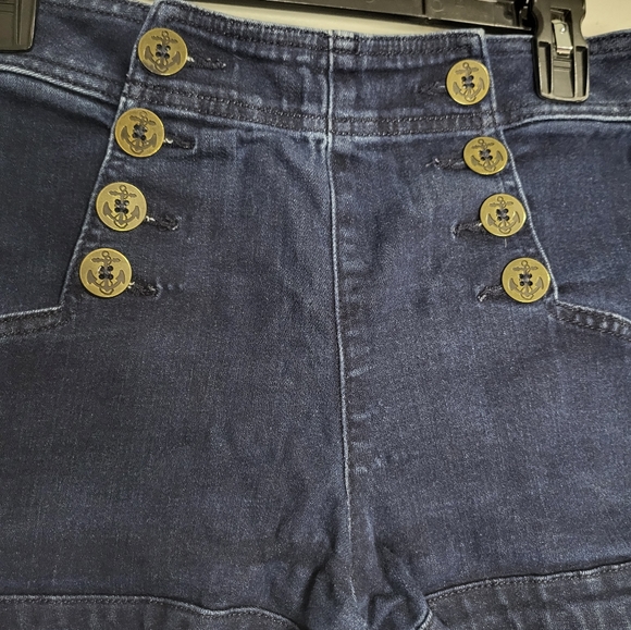 Express Jeans High-rise dark blue denim short - Picture 3 of 3